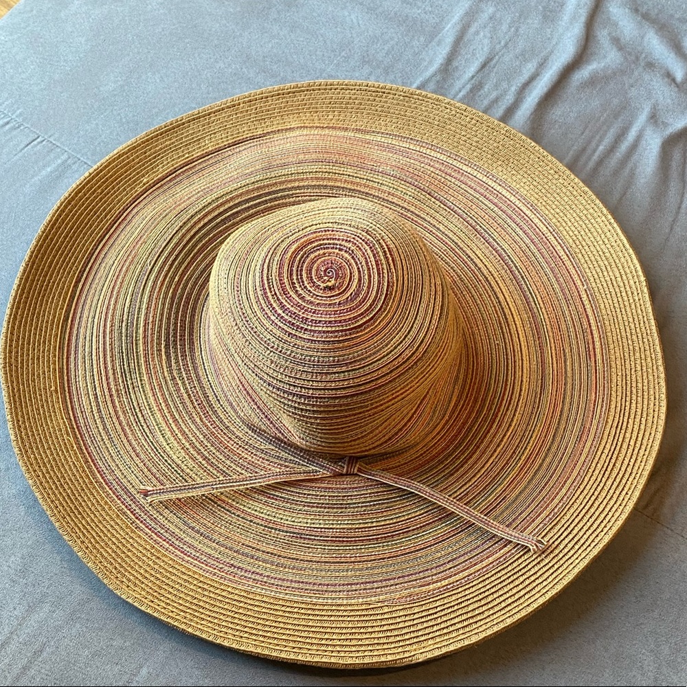 Charming Charlie Sun Hat Multi Colored